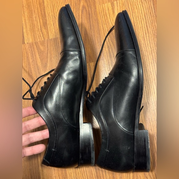 Mr. B’s black dress shoes wore only 2x US 11.5-13 - Picture 1 of 8